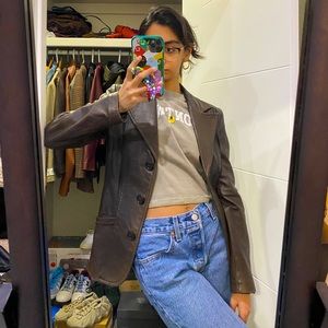 Danier Women’s Leather Jacket in Brown